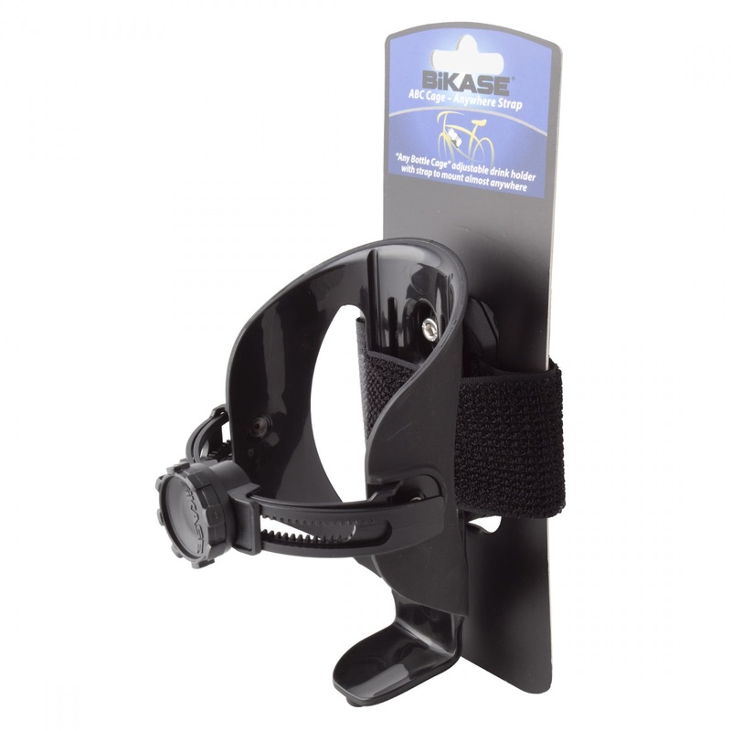 Bikase ABC Adjustable Drink Holder w/ Anywhere Strap Adjustable Black Composite Universal