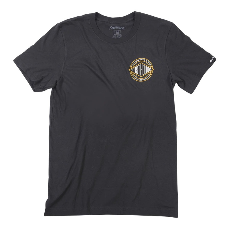 Fasthouse Coastal Tee – Black Black Small
