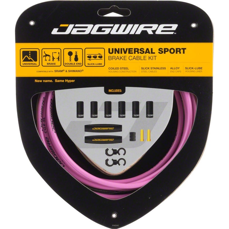 Jagwire Universal Sport Brake Cable Kit – Pink Pink