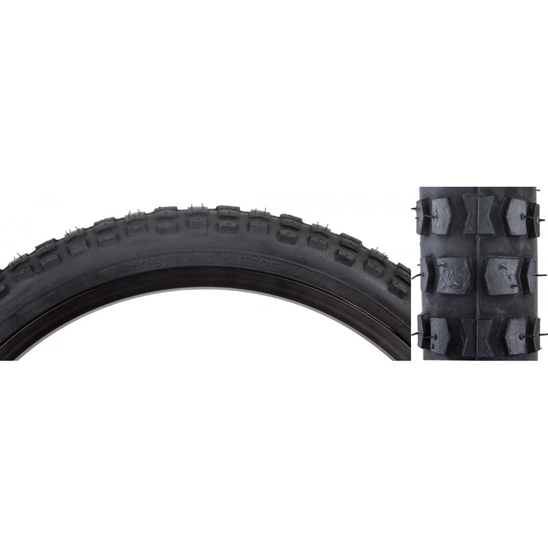 Sunlite MX 20 x 2.125 BK/BK MX K44 BMX Tire Clincher Reflective No. ISO 406