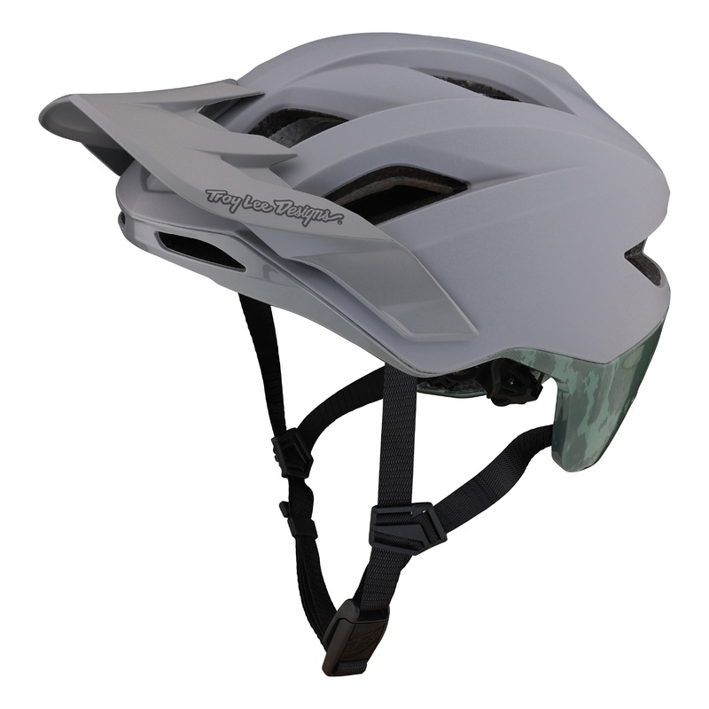 Troy Lee Designs Flowline SE MTB Helmet with MIPS – Radian Camo – Gray-Army Green Gray – Army Green X-Small/Small