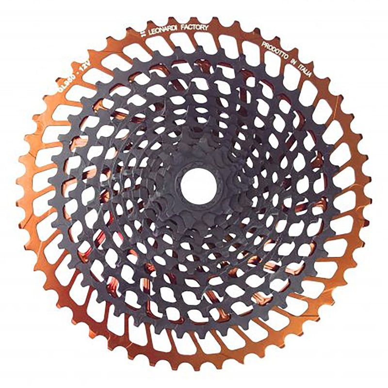 Leonardi General Lee 12sp Cassette 9-50t – Black/Orange