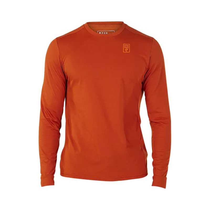 Fox Racing Ranger Dri Release Long Sleeve MTB Jersey – Burnt Orange Burnt Orange Small