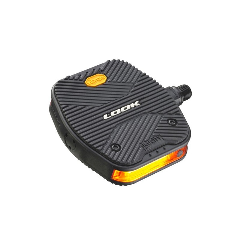 Look Geo City Vision Grip Flat Pedals – Black Black