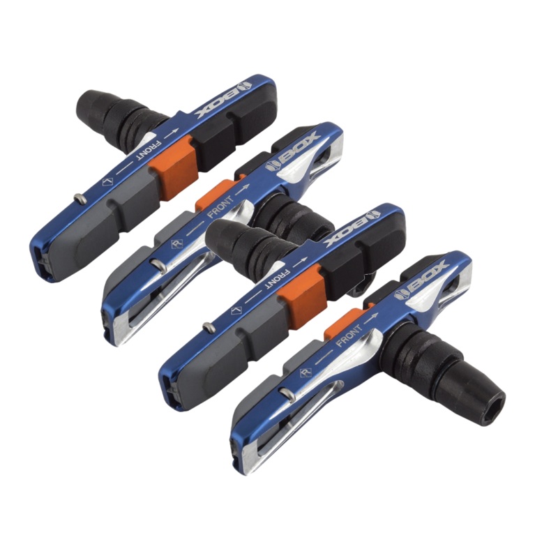 BOX One 70mm Blue CNC Machined Dual-Compound Brake Pads – High-Performance Cycling Brake Shoes (Pack of 2)