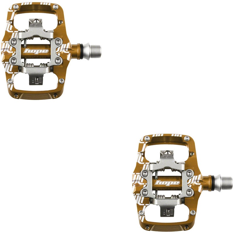 Hope Union TC Pedals – Dual Sided Clipless with Platform, 9/16″, Bronze