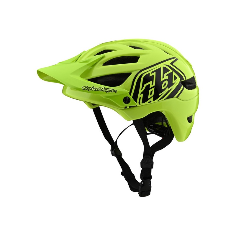 Troy Lee Designs A1 MIPS MTB Helmet – Drone – Youth – Flo Yellow-Black – 2020 Flo – Yellow – Black One Size