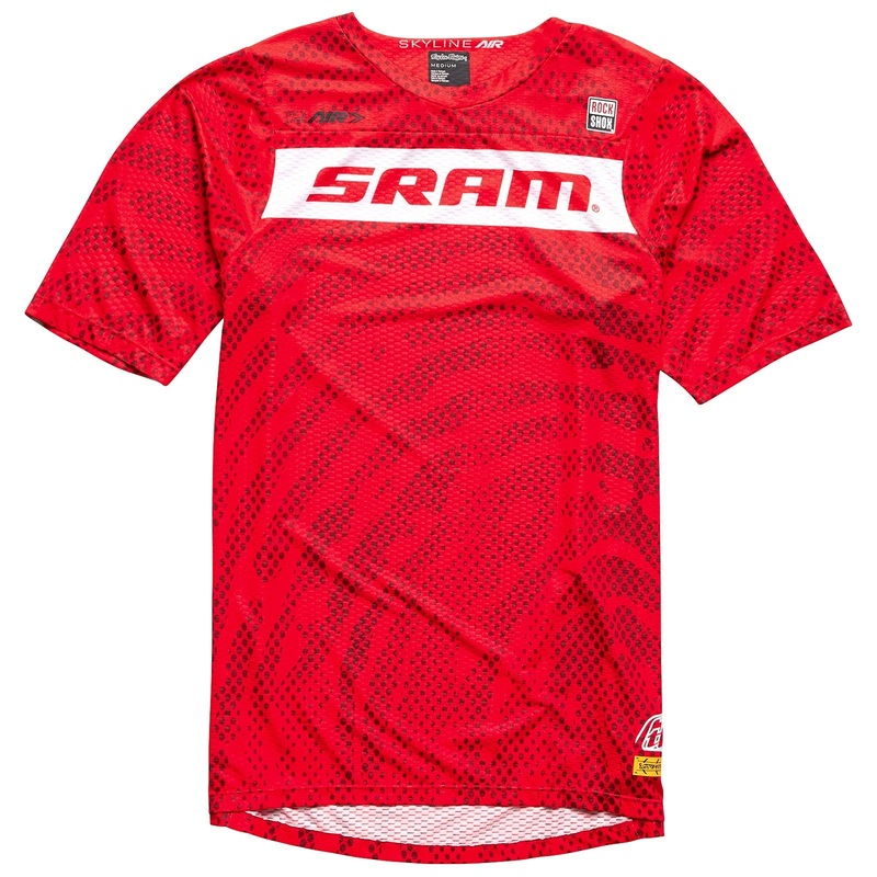 Troy Lee Designs Skyline Air Short Sleeve MTB Jersey – SRAM Roots – Fiery Red Fiery Red Small