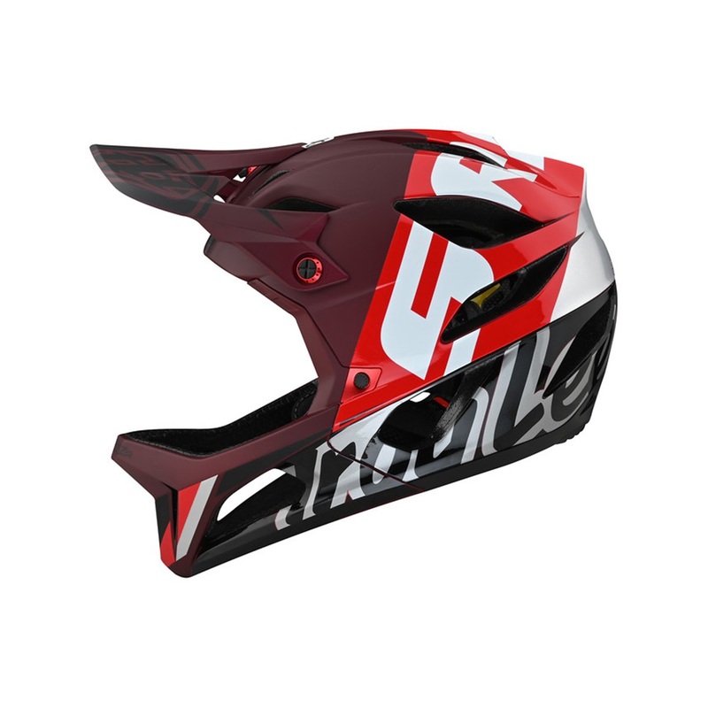 Troy Lee Designs Stage Full Face Helmet – Nova SRAM – Burgundy – 2021 Nova SRAM – Burgundy X-Small/Small