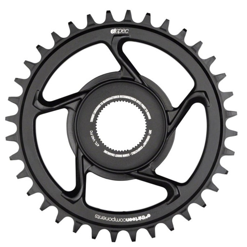 E*thirteen Aluminum Chainring for Shimano EP8/E8000  32T Narrow-Wide, Direct Mount, Black, High-Performance, Anti-Chain Drop, for E-Bike & MTB 32 Shimano EP8 E*spec Aluminum