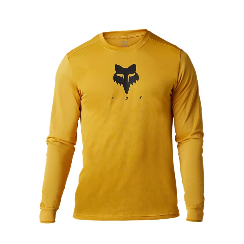 Fox Racing Ranger Tru Dri Long Sleeve MTB Jersey – Daffodil Daffodil Small