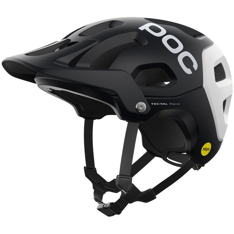 POC Tectal Race MIPS Helmet – Black/White, Small