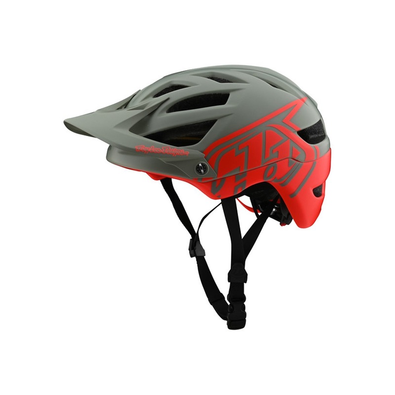 Troy Lee Designs A1 MIPS MTB Helmet – Classic – Youth – Orange-Gray – 2020 Orange – Gray One Size
