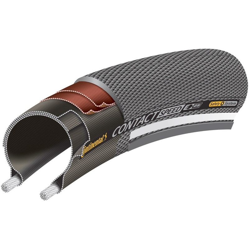 Continental Contact Speed 700c Wire Road Tire – Black-Reflex Black – Reflex 28c