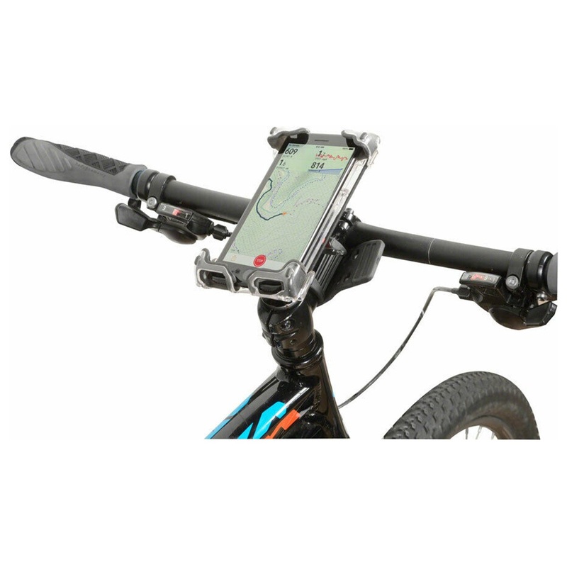 Delta Hefty Holder Plus Smartphone Bike Mount – Clear Gray Clear Gray