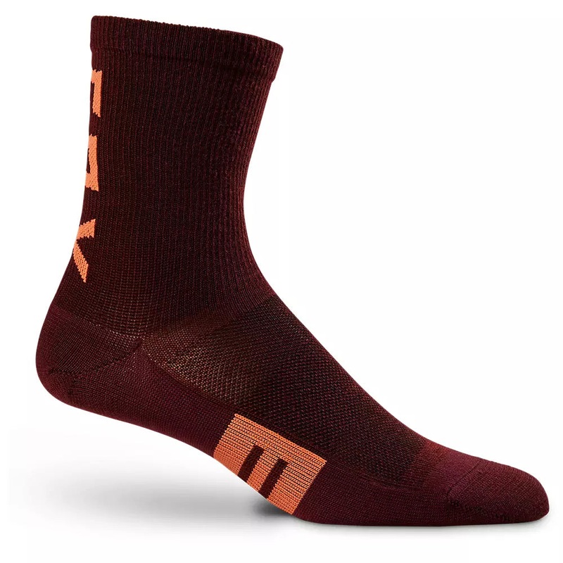 Fox Racing 6″ Flexair Merino Sock – Womens – Dark Maroon Dark Maroon One Size