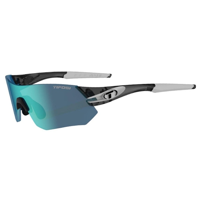 Tifosi Tsali Interchangeable Lens Sunglasses – Crystal Smoke-White Crystal Smoke – White Includes – Clarion Blue – AC Red – Clear Lens