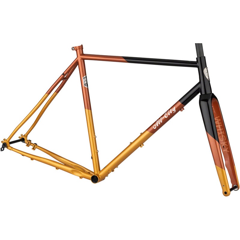 All-City Cosmic Stallion Frameset – 650b/700c, Steel, Black/Brick/Bronze, 58cm