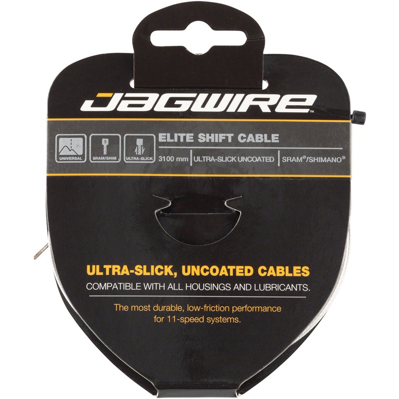 Jagwire Elite Ultra-Slick Shift Cable – 1.1 x 3100mm Polished Stainless Steel For SRAM/Shimano