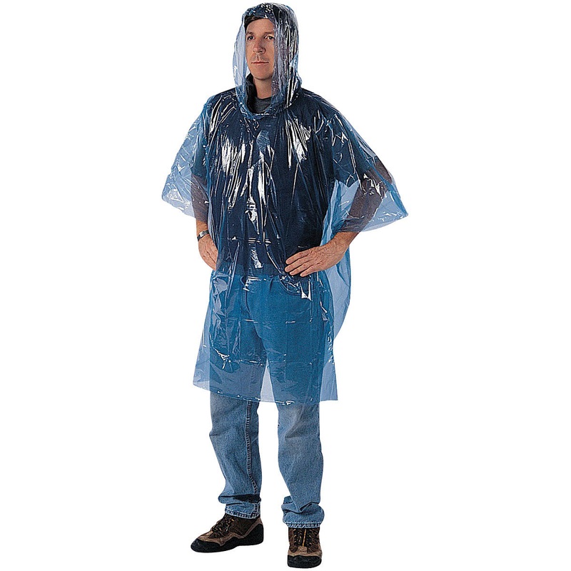 Stansport Emergency Poncho: Assorted Colors Rain Gear for Ultimate Protection