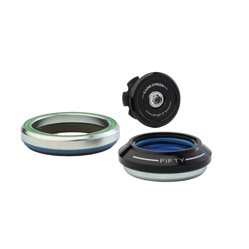 Cane Creek 50 Headset – IS42/28.6/H9 Upper | IS52/40 Lower Tapered Black