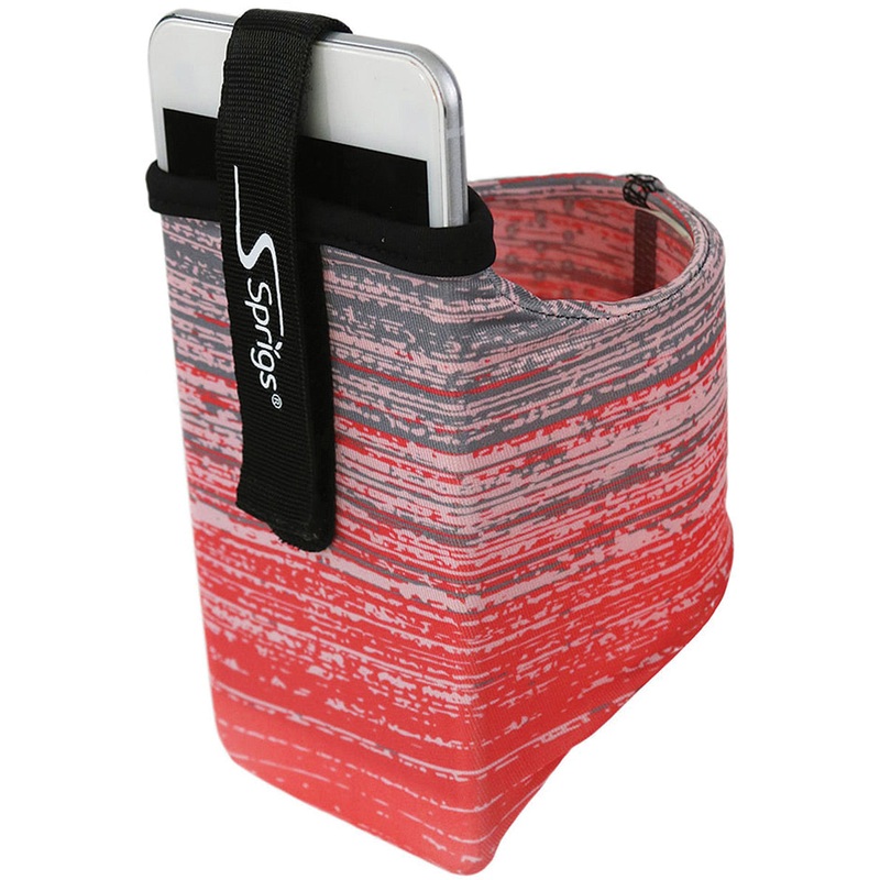 Sprigs Banjee Armband – Coral Blitz Medium: Reflective Gear for Active Lifestyles