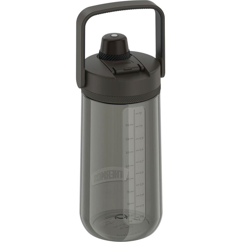 Thermos Guardian Tritan 40oz Water Bottles  Durable, Dishwasher Safe, Leak-Resistant Hydration Bottles with Carry Handle & Spout Cover SMOKE