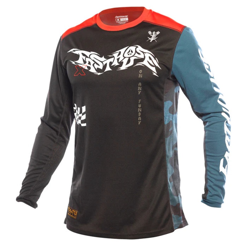 Fasthouse Bereman Jersey – Black-Infrared Black – Infrared Small