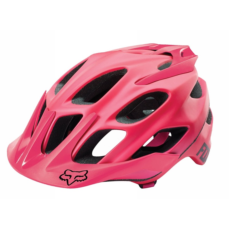 Fox Racing Flux Solids MTB Helmet – Pink Pink Large/X-Large