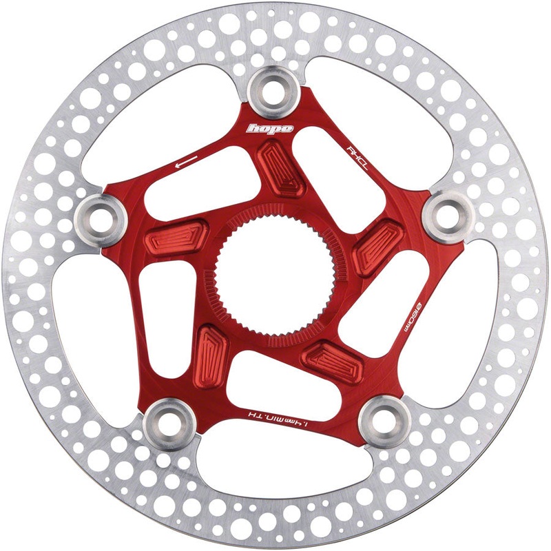 Hope RX Disc Rotor – 160mm, Center-Lock, Red