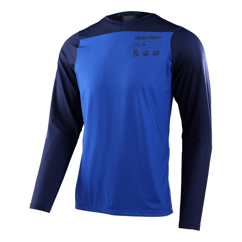Troy Lee Designs Skyline Long Sleeve MTB Jersey – True Blue – 2023 True Blue Small