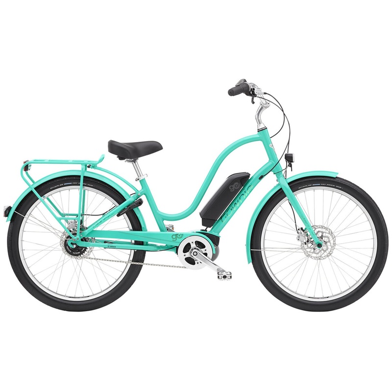 Electra Townie Go! 5i 26 EQ Step-Thru – Jade – 2024 Jade 45cm (17.5″)
