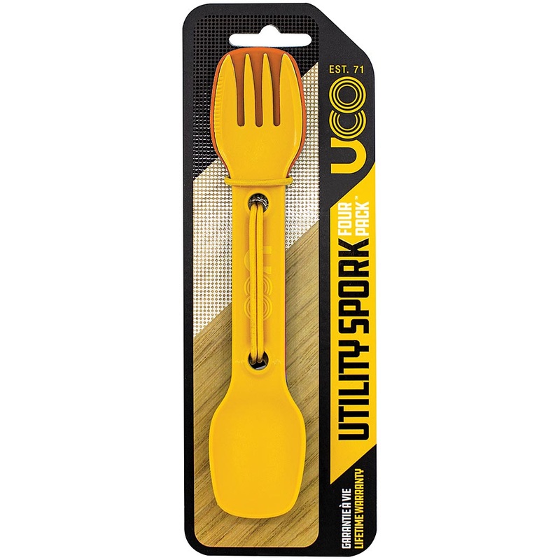 UCO Utility Spork 4-Pack: Classic Tableware Sets for Ultimate Convenience