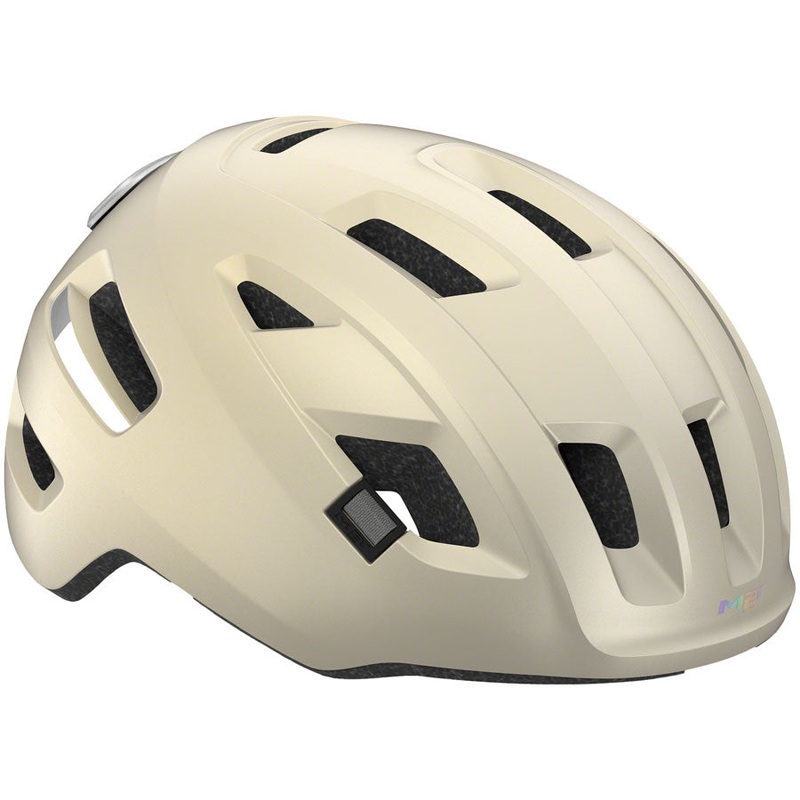 Bike Helmet MET E-Mob Mips – Vanilla Ice Matte, Large