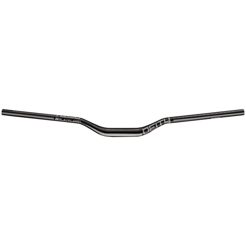 DEITY Blacklabel 800 Handlebar: 38mm Rise, 800mm Width, 31.8 Clamp, Black w/ Stealth