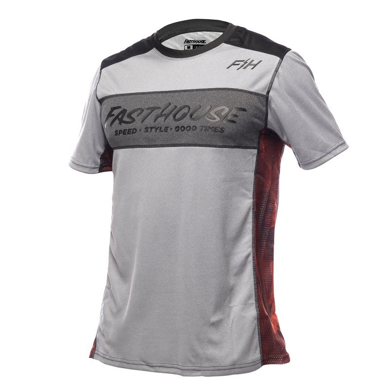 Fasthouse Classic Acadia Short Sleeve MTB Jersey – Heather Gray Heather Gray Small