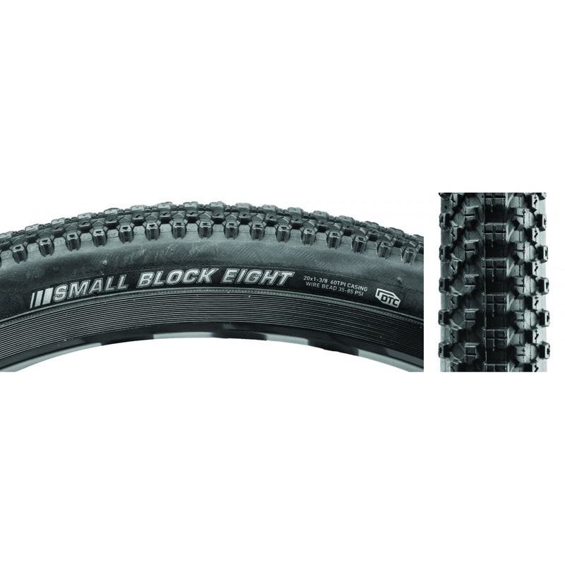 Kenda Small Block 8 Sport 20×13/8 Clincher Wire TPI 85 Black/Bsk Reflective BMX 212521