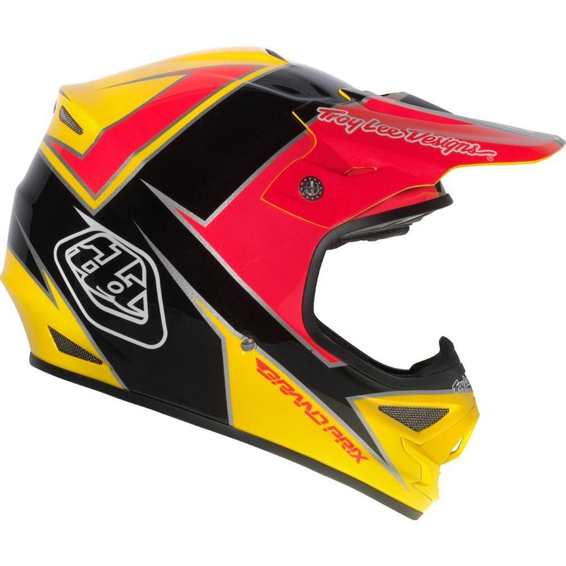Troy Lee Designs Air Stinger Full Face Helmet – Yellow-Pink Yellow – Pink Medium