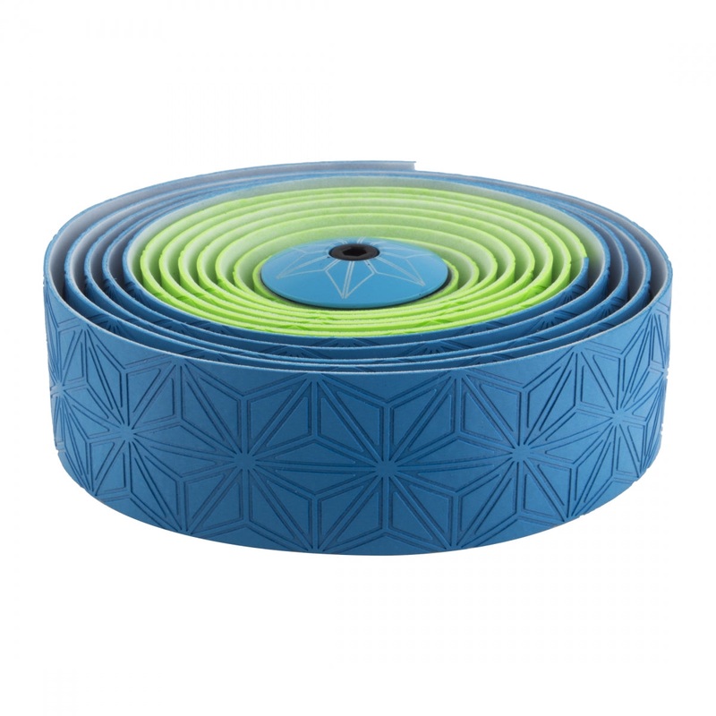Supacaz Super Sticky Kush Multi Color Bar Tape Multi Color Neon Green/Neon Blue 2160mm