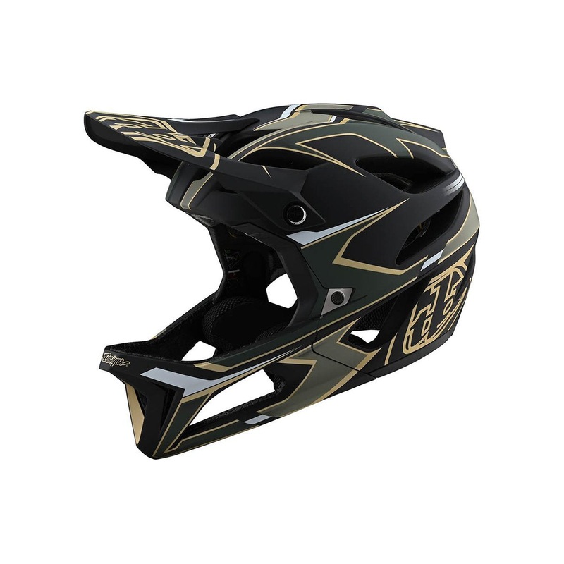 Troy Lee Designs Stage Full Face Helmet – Ropo – Green-Gold – 2020 Green – Gold X-Small/Small