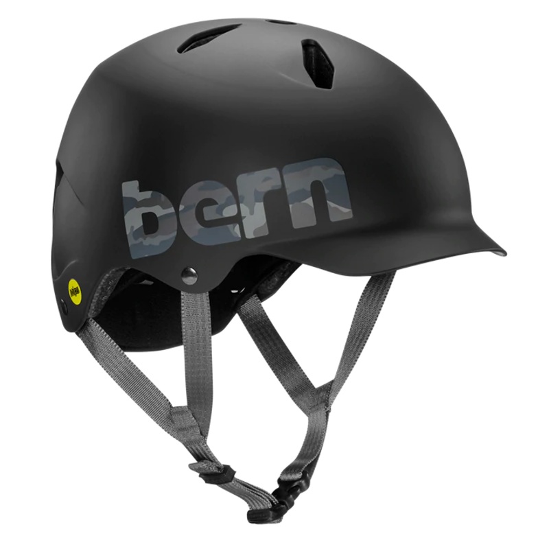 Bern Bandito EPS MIPS Helmet – Youth – Matt Black-Camo Logo Matt Black – Camo Logo Small/Medium