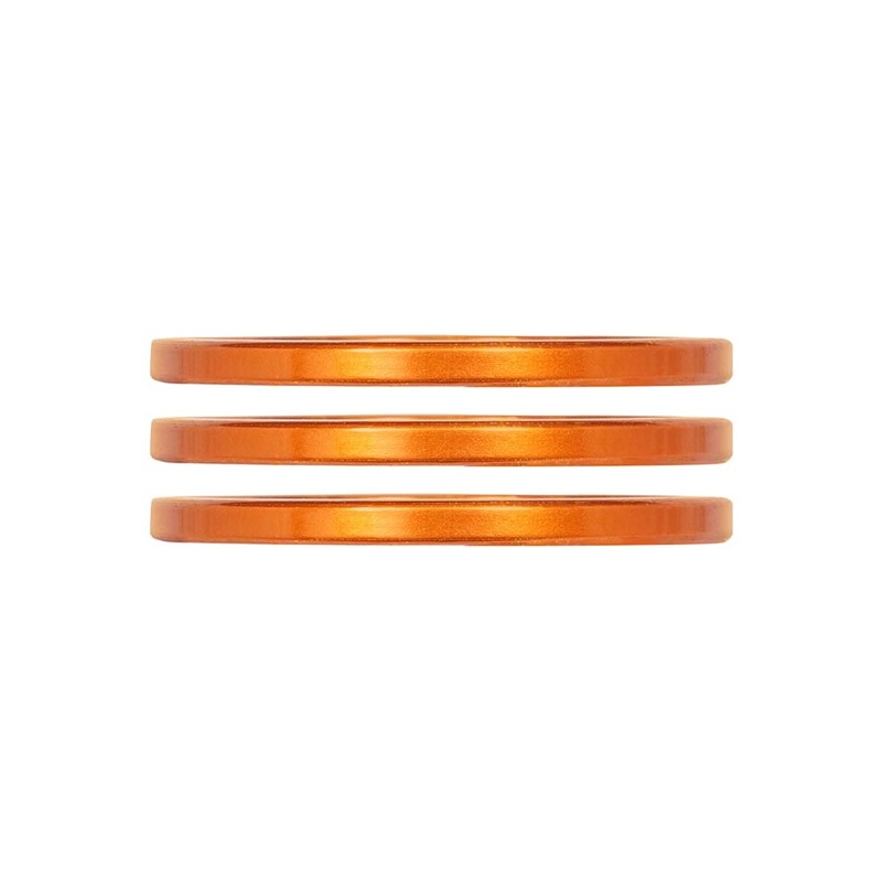 Industry Nine iRiX Headset Spacer 1-1/8 Height: 2.5mm Aluminum Orange 3pcs