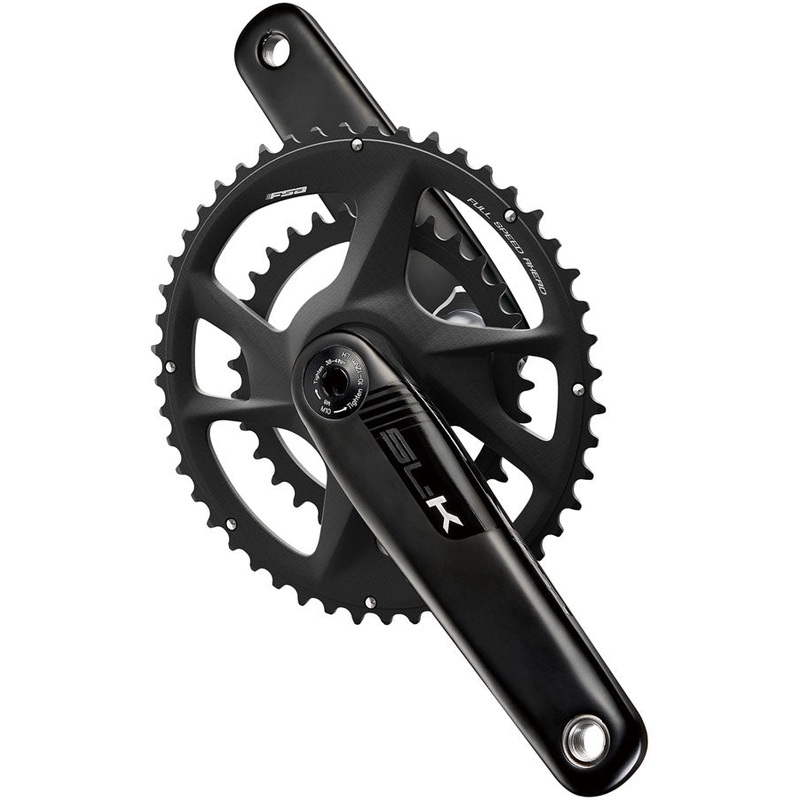 Full Speed Ahead SL-K 2x Modular Carbon Crankset – 175mm For Shimano HG+ 12-Speed 50/40t DM/90 BCD 30mm 386EVO Spindle BLK