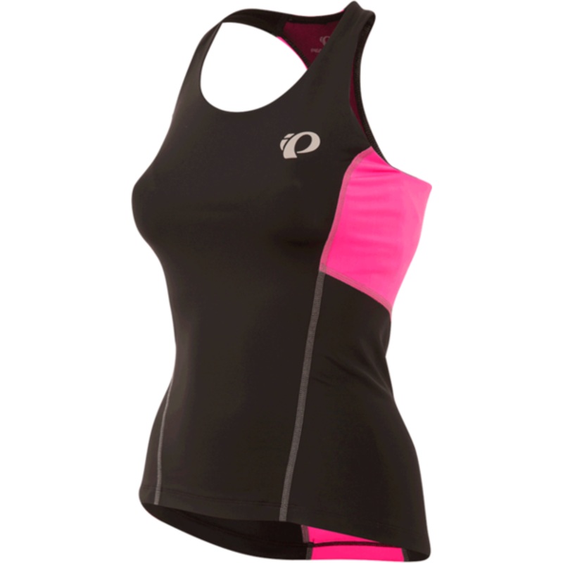Pearl Izumi Select Pursuit Tri Tank – Womens – Black-Screaming Pink Black – Screaming Pink X-Small