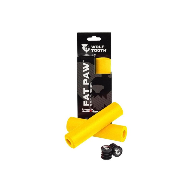 Wolf Tooth Components Fat Paw Grips – Yellow Yellow