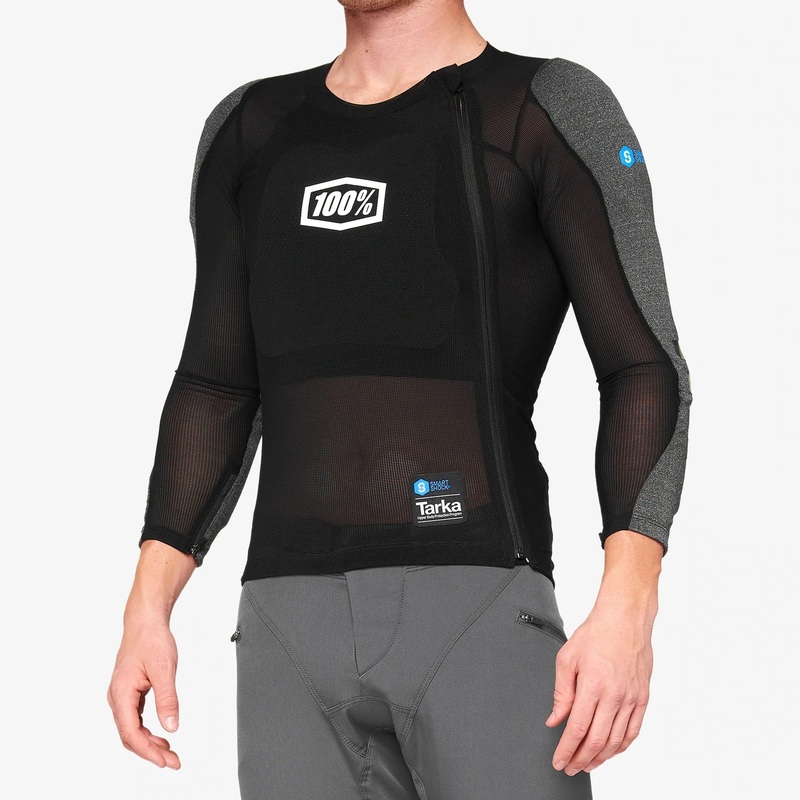 100% Tarka Long Sleeve Protection Vest – Black Black Small