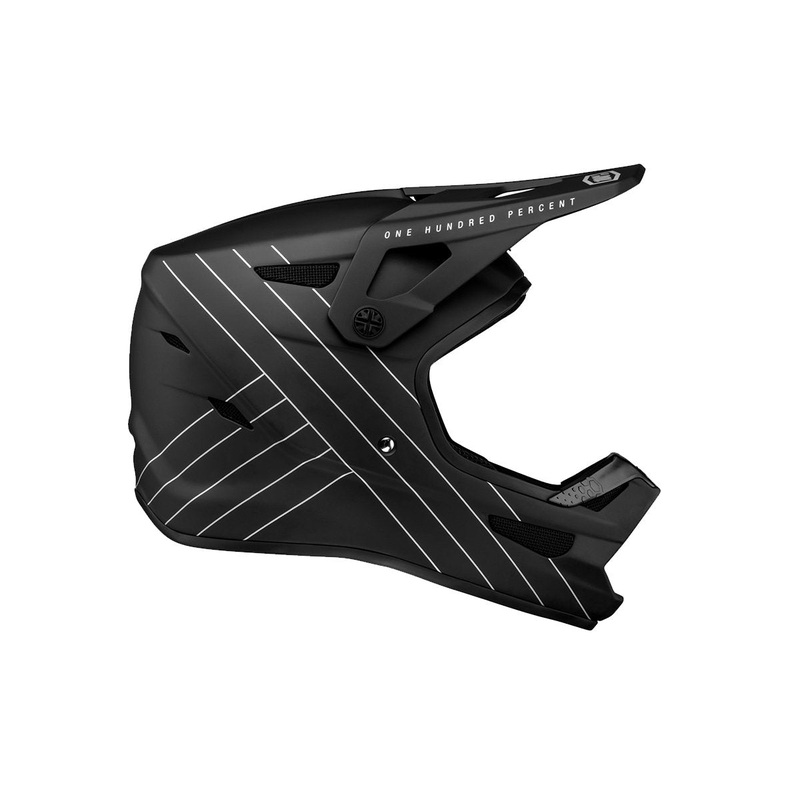 100% Status Full Face Helmet – Black Black X-Small