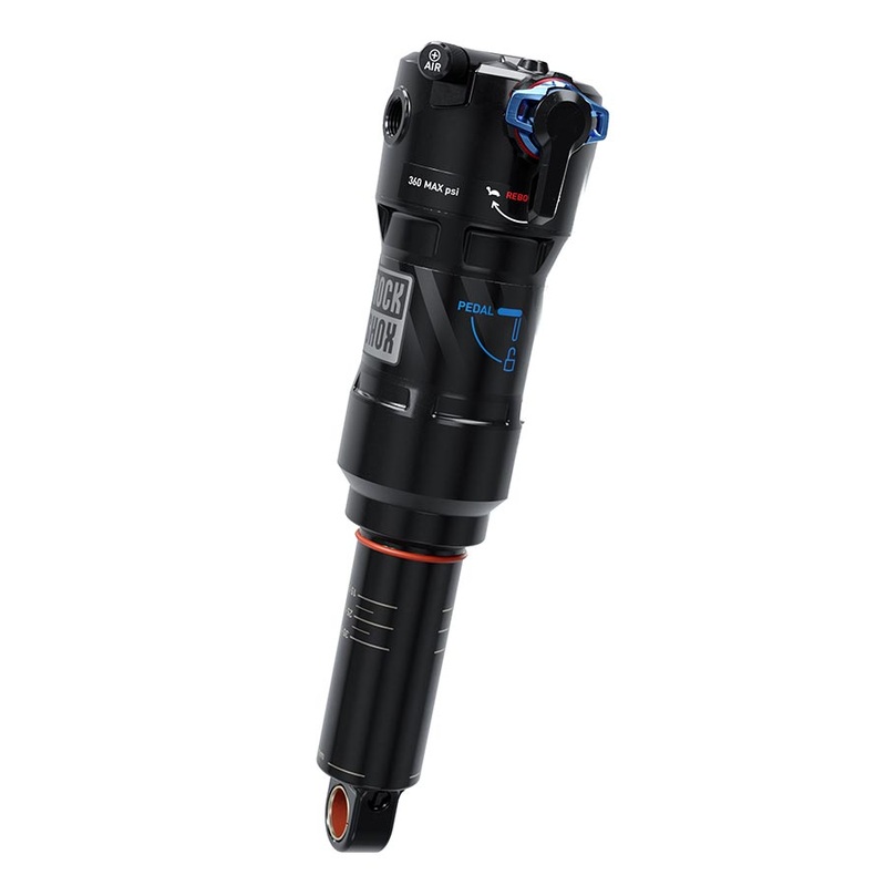 RockShox Deluxe Ultimate RCT Rear shock 185×50 Shaft Eyelet: Trunnion Body Eyelet: Standard Linear 0 Neg/1 Pos Token Linear Reb/Low Comp 380lb Lockout Force