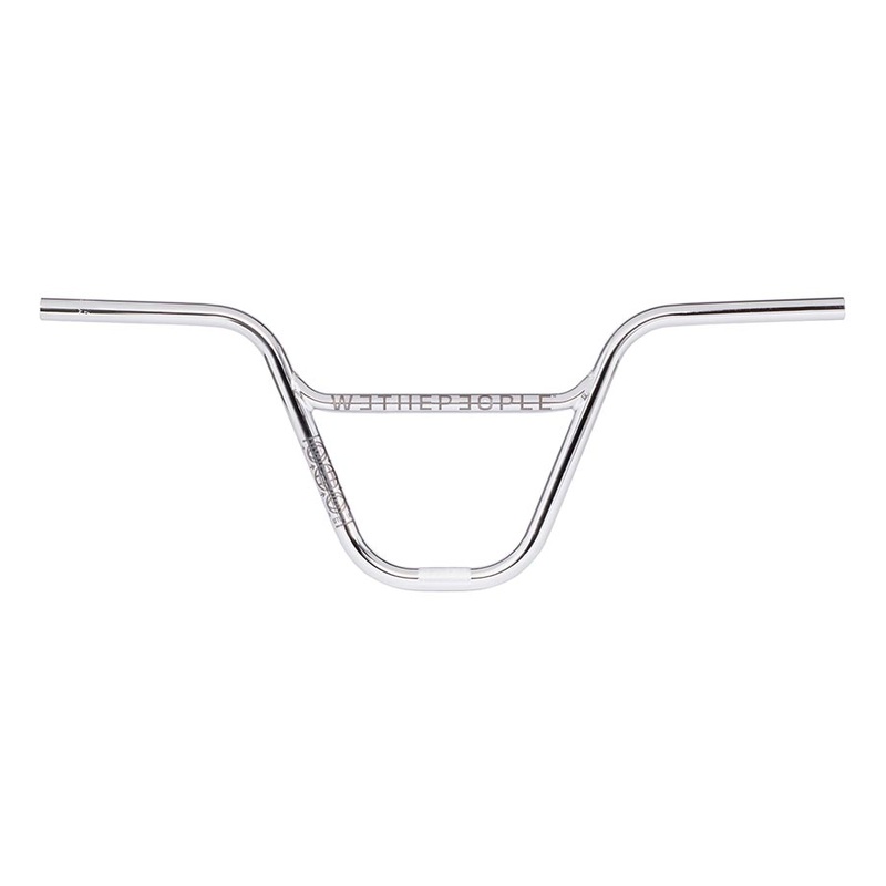 WeThePeople Utopia BMX Handlebar  Lightweight Cr-Mo Flatland Bar, 29″ Width, 9.75″ Rise, Chrome & Black Options, Kinked Cross Tube for Strength Chrome