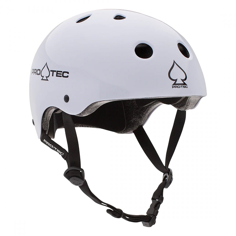 BMX Helmet Protec Classic Skate MD 22 to 22.8in (56 to 58 cm) Gloss White BMX/Skate